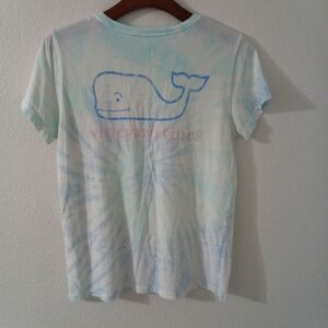 Vineyard Vines S Short Sleeved Pocketed Tie Dye T-Shirt Top